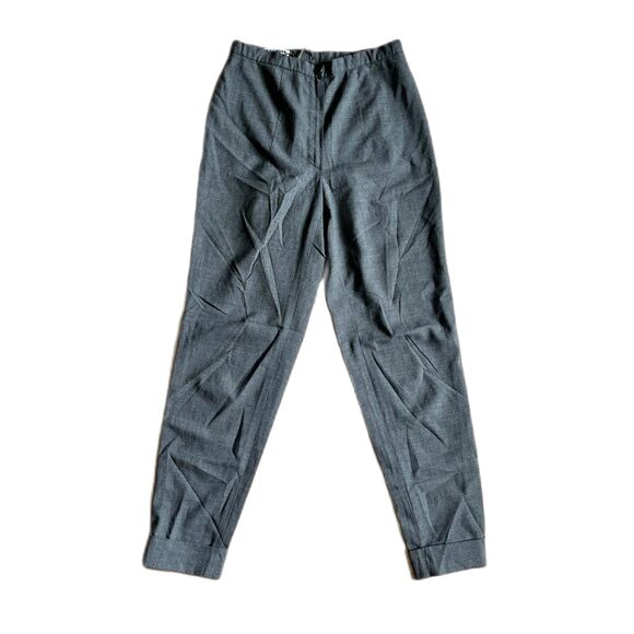 JIL SANDER Gray Soft Wool Work Pants Trousers  Women's Size EU 38 US 26 - Picture 1 of 8